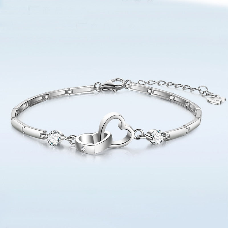 Double Heart Bracelet