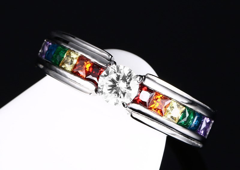 Zircon Rainbow Ring